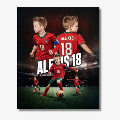 La star du football