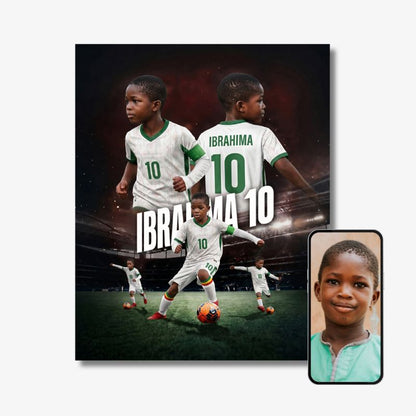 La star du football