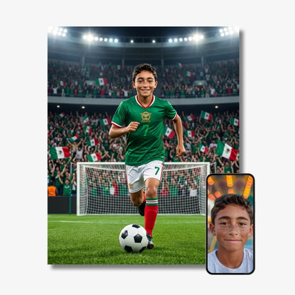 La star du football