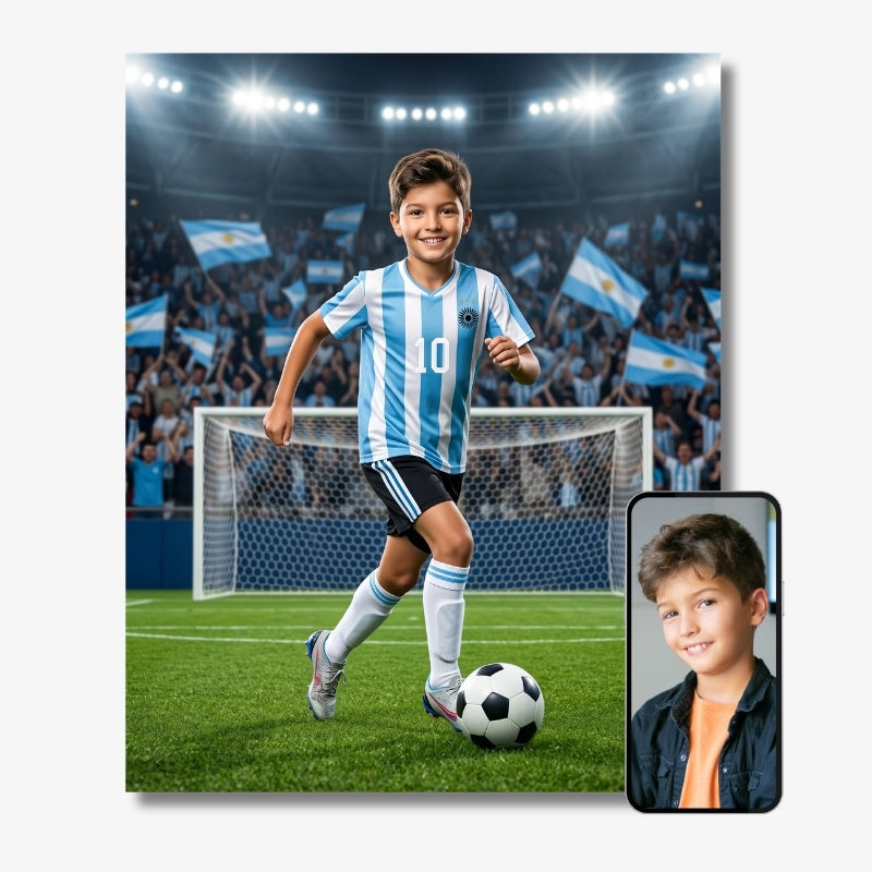La star du football