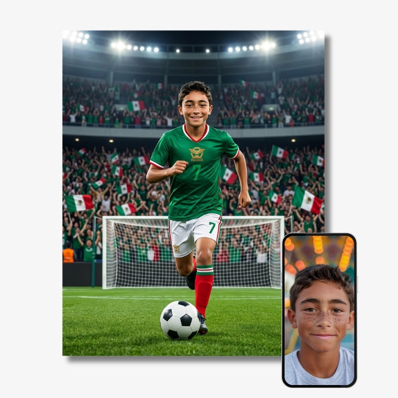 La star du football
