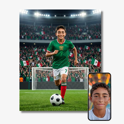 La star du football